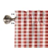 White Red Plaid Simple Curtains for Living Room Bedroom Curtains Kitchen Curtains for the Kids Room Window Treatments Drapes 6