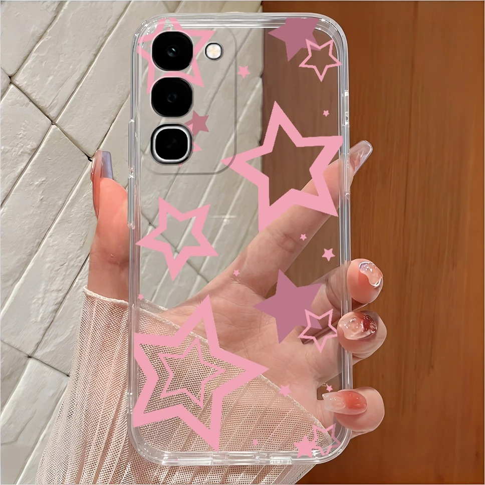 Cute Cartoon Clear Soft TPU Silicone Shockproof Phone Case - Anti-Slip Cover