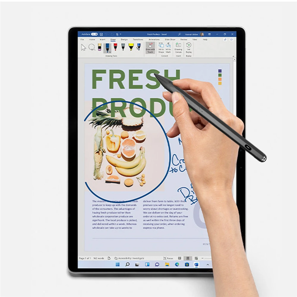 

Стилус Tpye-C для Microsoft Surface Go Pro 8 7 6 5 4 X Latpop, 4096 уровней нажатия