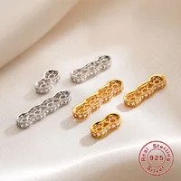 S925 Sterling SIiver 2 3 4 hole spacers separator bar, multi row Bracelet separator DIY jewelry making materials wholesales SZ24 1