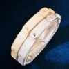 Gold Color Bangle For Men Women Ice Cubic Zirconia Fashion Hip Hop Rock Rapper Jewelry Gift 4