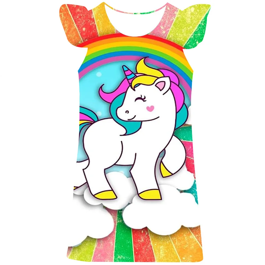 Jolie Robe Licorne pour Anniversaire