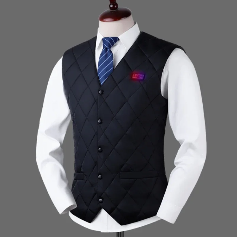 Smart Charging Heating Self-heating Waistcoat Down Vest for Men Warm USB Charging Smart Temperature-controlled Heating Vest