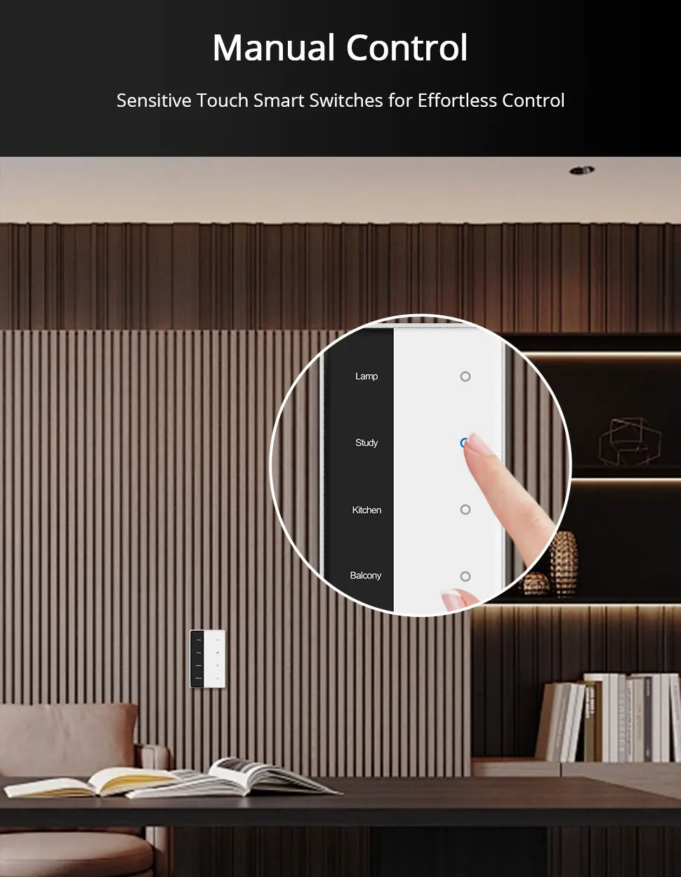 Matter Over WiFi DIY Name Switch with Display Screen US Type Works with Tuya Hom
