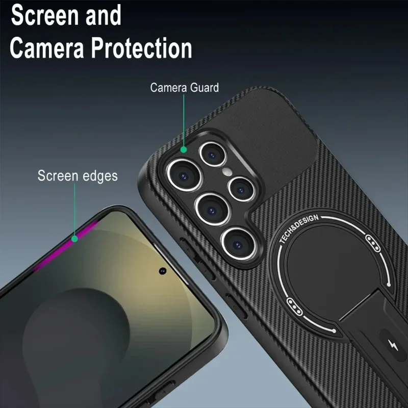 Samsung Carbon Fiber Armor Stand Case 4