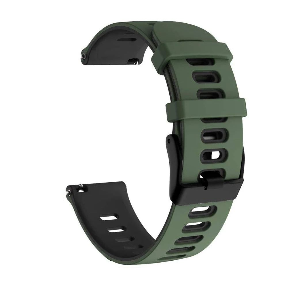 Silicone Sport Wristband Replacement - Universal 20/22mm Strap