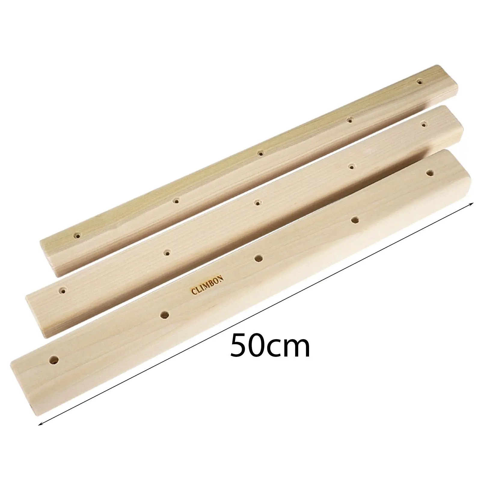 3Pcs Wood Rock Climbing Holds Set Campus Blocks for Bouldering Training