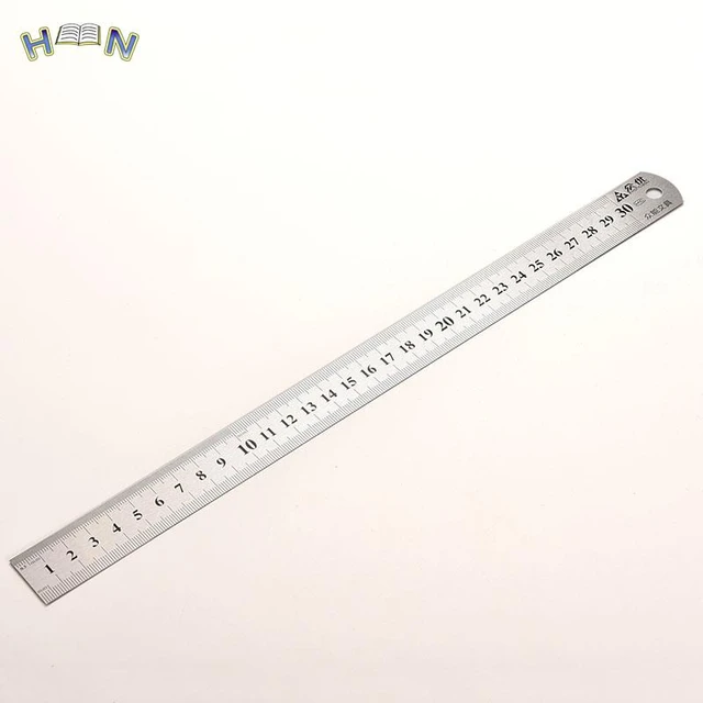 30cm Stainless Steel Metal Ruler practical Metric Rule Precision Double  Sided Measuring Tool - AliExpress