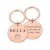 1 pc nice footprint Custom Text Laser Engraving Personalized Dog Tags Personalized Pet ID Tag For Pets 1