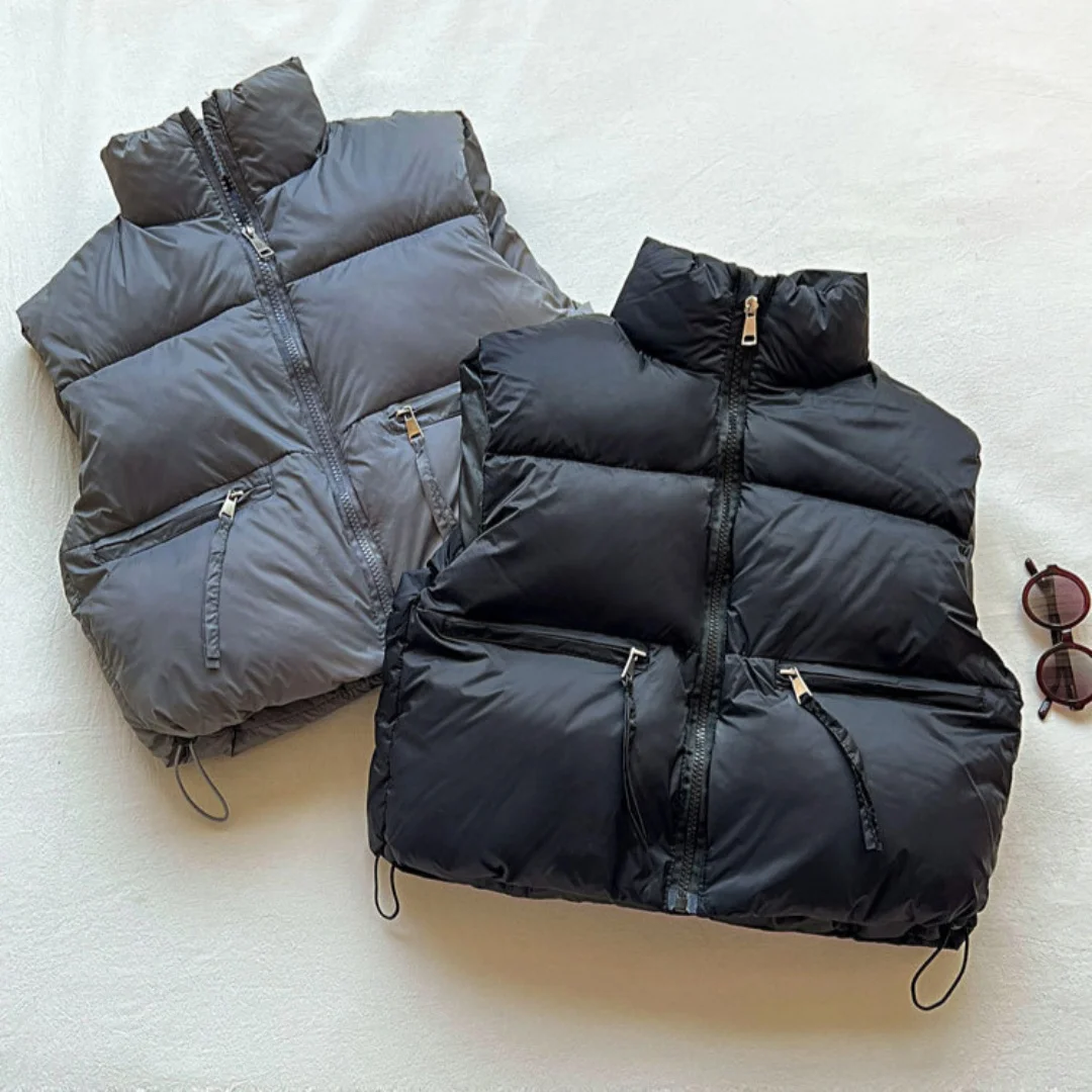 3-8세 아동복 2025 신상 패딩 조끼 스탠드 칼라 따뜻한 면 패딩 조끼 남아 여..