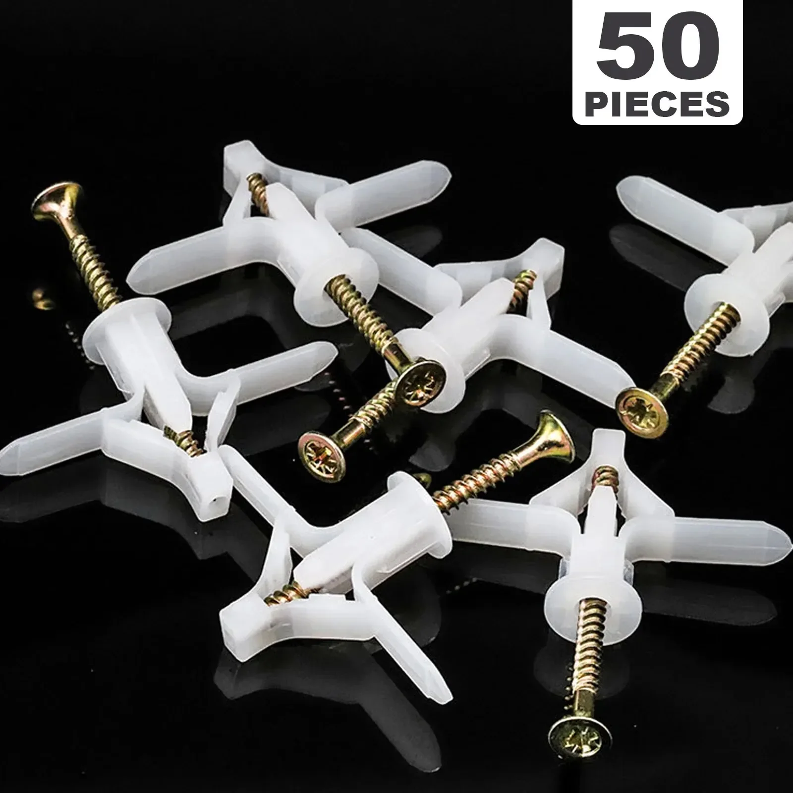 Hollow wall nail aircraft type expansion pipe gypsum board expansion plug butterfly shaped simple operation