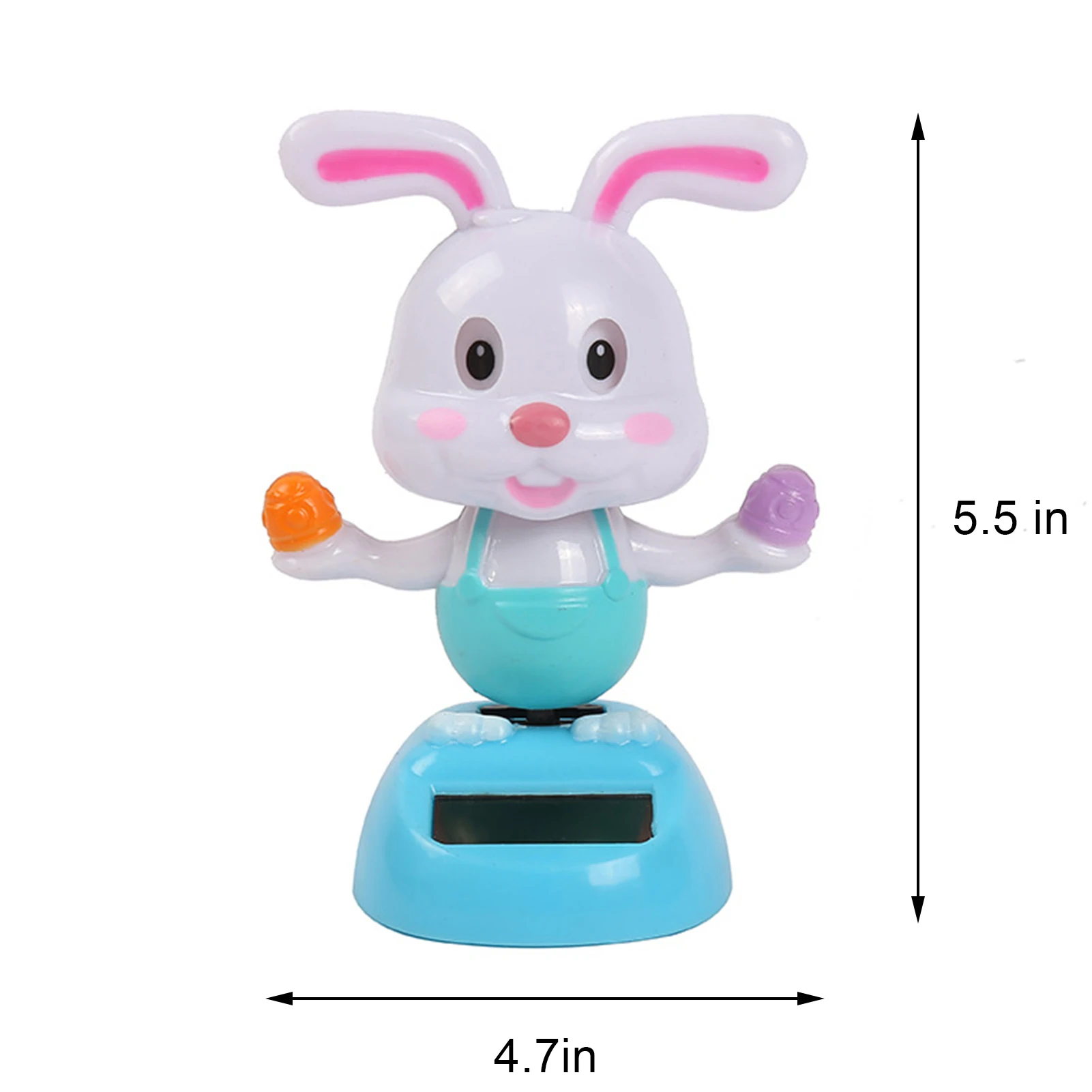 Solar Powered Tanzen Figuren Solar Tanzen Kaninchen Auto Dekorationen  Spielzeug Solar Powered Bobble Kopf Figuren Spielzeug - AliExpress