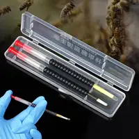 2Pcs Queen Bee Larvae Transfer Needle Spring Retractable Grafting Plastic Tools Beekeeping Queen Bee Beekeeper Equipment