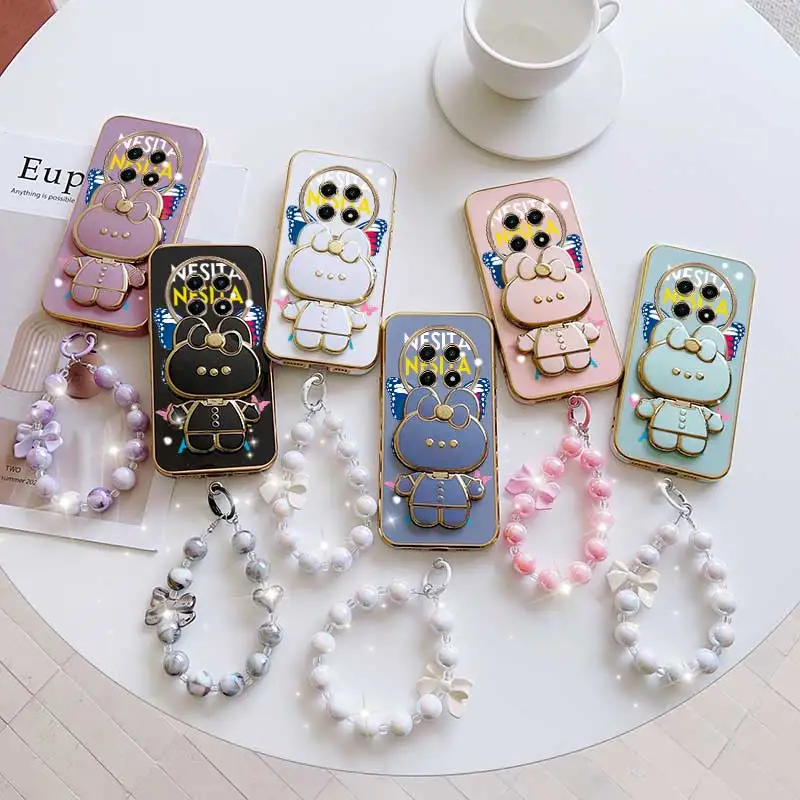 Dancing Butterfly Phone Case Set with Lanyard and Stand