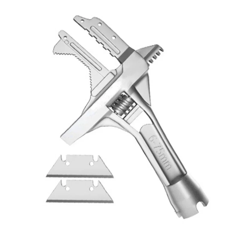 Plumbing wrench sanitary tool movable short handle large opening multifunctional activity universal