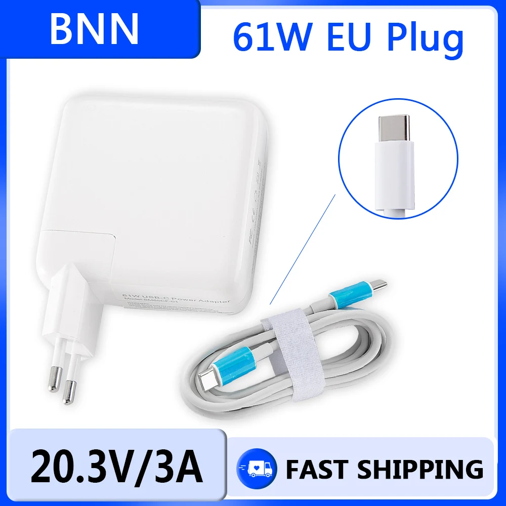 애플 맥북 프로 노트북 어댑터, PD USB-C, tipo C, M1, A1718, A1706, A1708, 61W