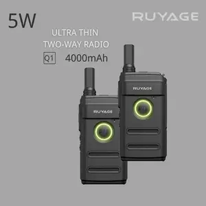 Ruyage Q2 Mini Micro Walkie Talkie PMR 446 Professional Portable Two Way  Radio Transceiver For Communication From Blucher, $20.96