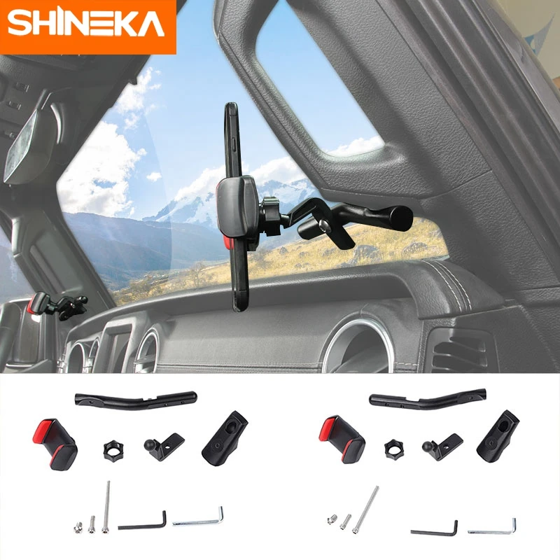 Car A Pillar Grab Handle Adjustable Stable Mobile Phone Holder Braket