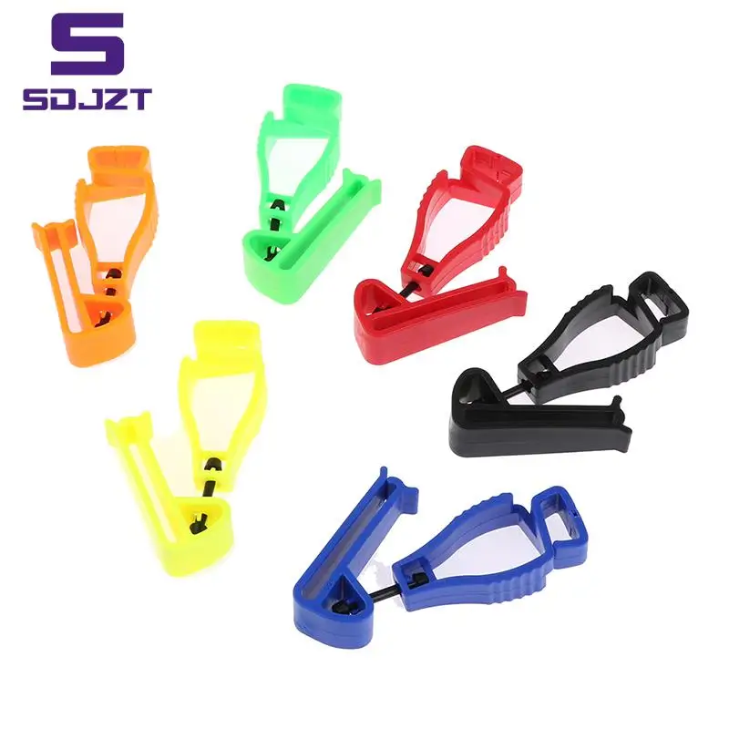 Clip per guanti in plastica Clip per guanti da lavoro Clip di sicurezza sul lavoro forniture per guanti guanto fibbia Anti-perso fibbia in vita colore rando