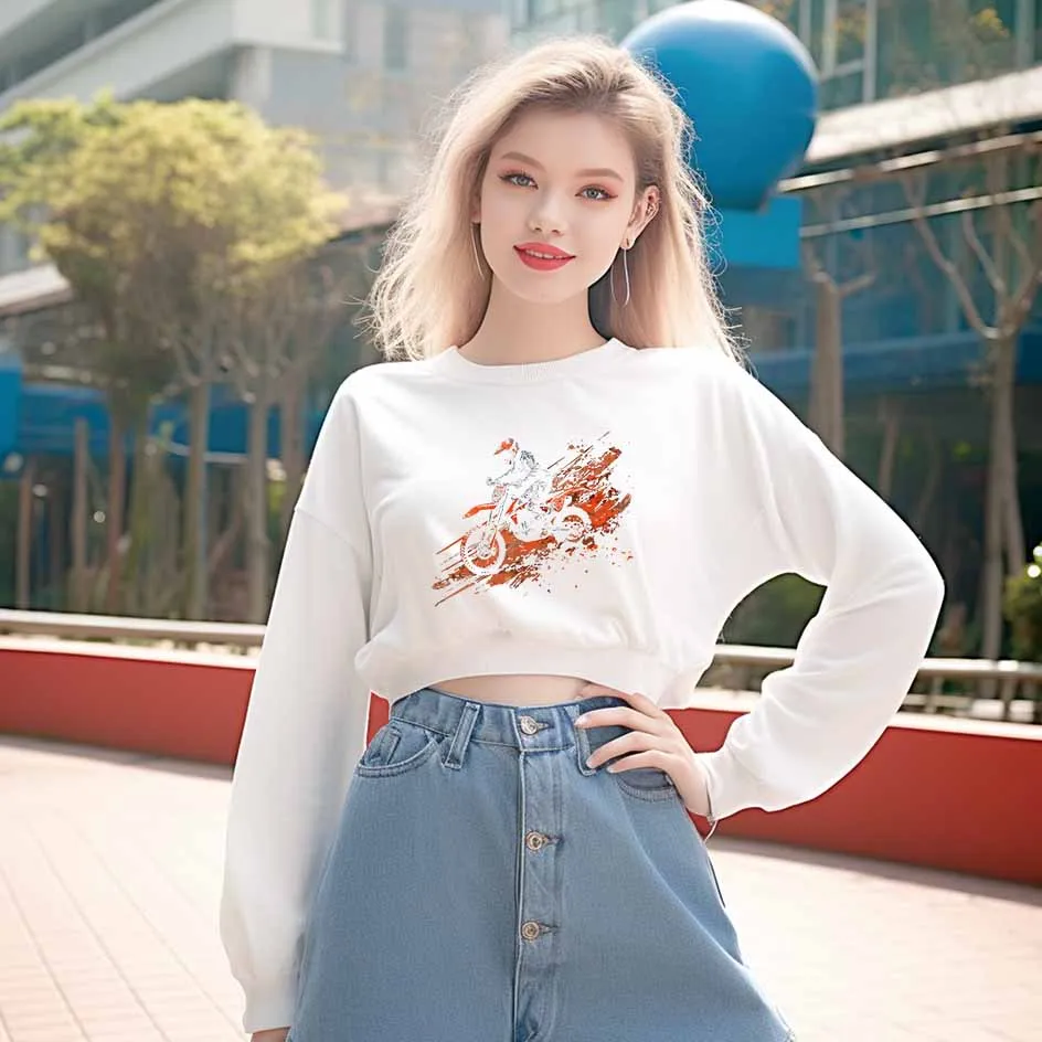 DIY 의류 및 액세서리 용 생생한 복고풍 오토바이 디자인 전송 스티커 데칼 빠른 건조 열 전송