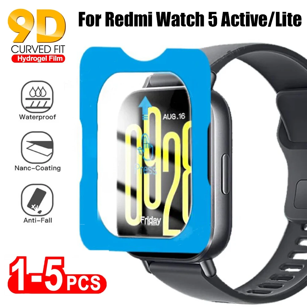 Tempered Glass Screen Protector for Redmi Watch 5 Series - HD Clear Shield