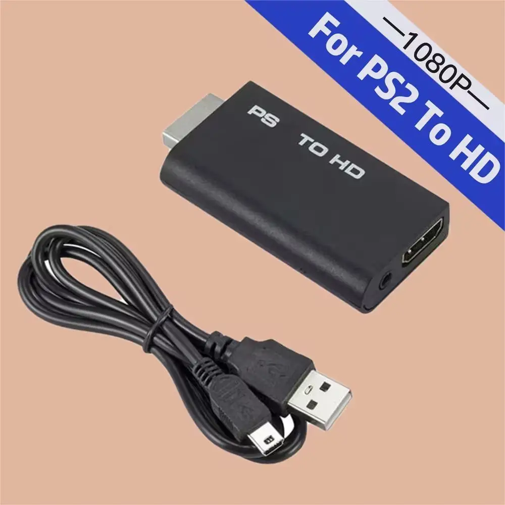 Преобразование видео 1080P HD для PS2 в HDMI-совместимый адаптер преобразователь с интерфейсом передачи игровая консоль в проектор HD TV
