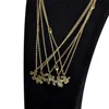 5 pcs/Set Best Friend Necklace Creative Pentagram Pendant Alloy Accessories, Friendship Necklace For Men And Women 3