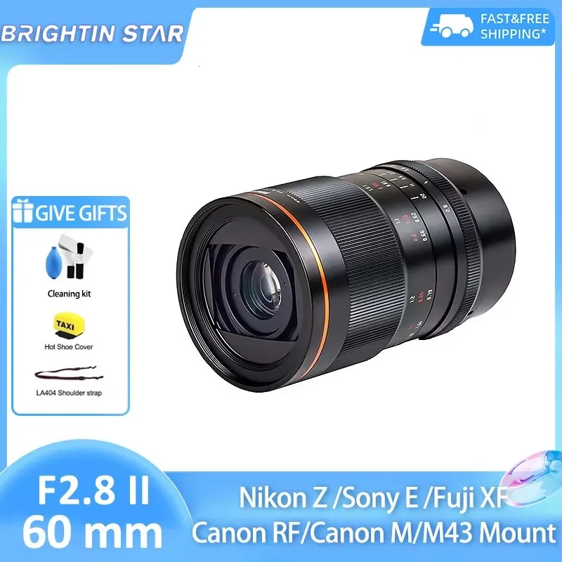 7artisans 60 mm F2.8 II Lente Macro APS-C Lente Fija Manual Compatible con cámaras Fuji X-Mount 7artisans 60 mm F2.8 II Lente Macro APS-C Lente Fija Manual Compatible con cámaras Fuji X-Mount