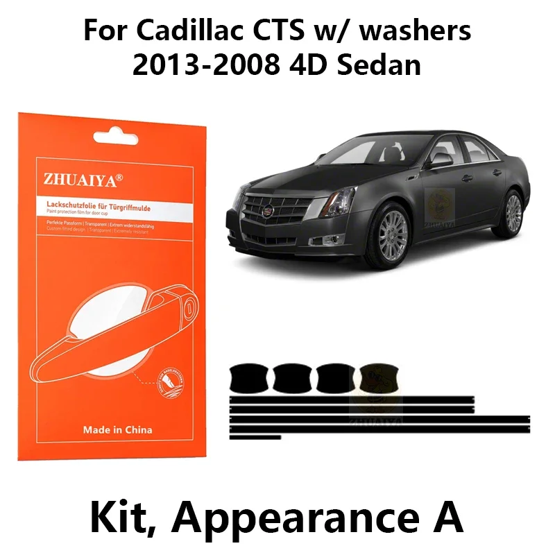 

Защитная пленка ZHUAIYA для красок дверной ручки, ТПУ PPF для Cadillac CTS w/стиральных машин 2013-2008 4D Седан