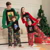 2024 Cartoon Anime Print Christmas Pajamas Matching Outfits for the Whole Family Cotton Pajama Baby Children Boy Girl Loungewear 4