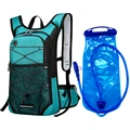 Green and 2L water