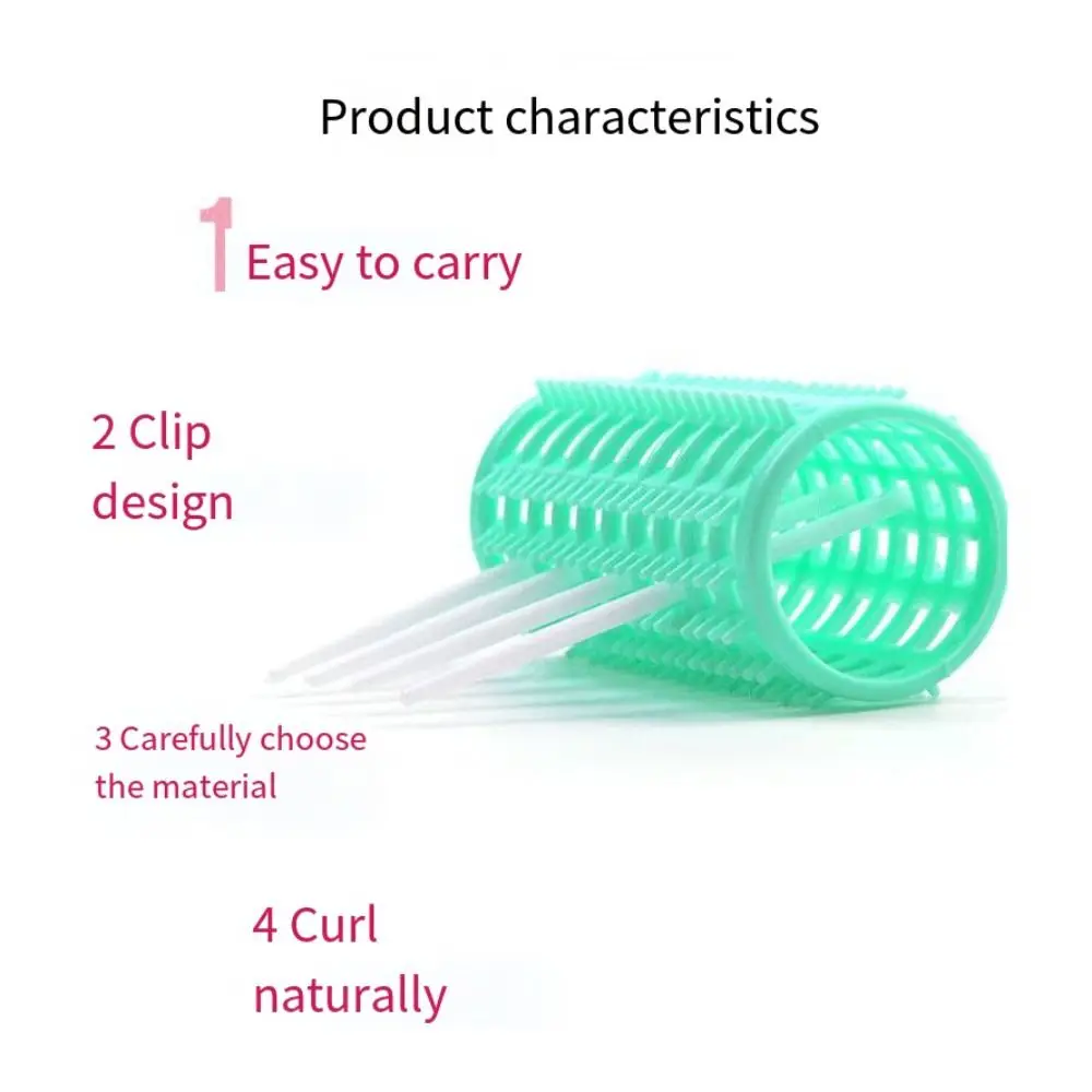 DIY 셀프 그립 헤어 롤 컬러 헤어클립 포함 열 없는 헤어 롤러 헤어 드레싱 컬러