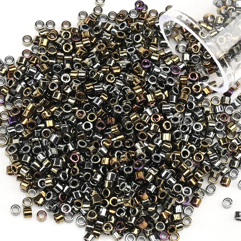 Elegant Metallic Seed Beads in Golden & Silver Tones - 1200pcs