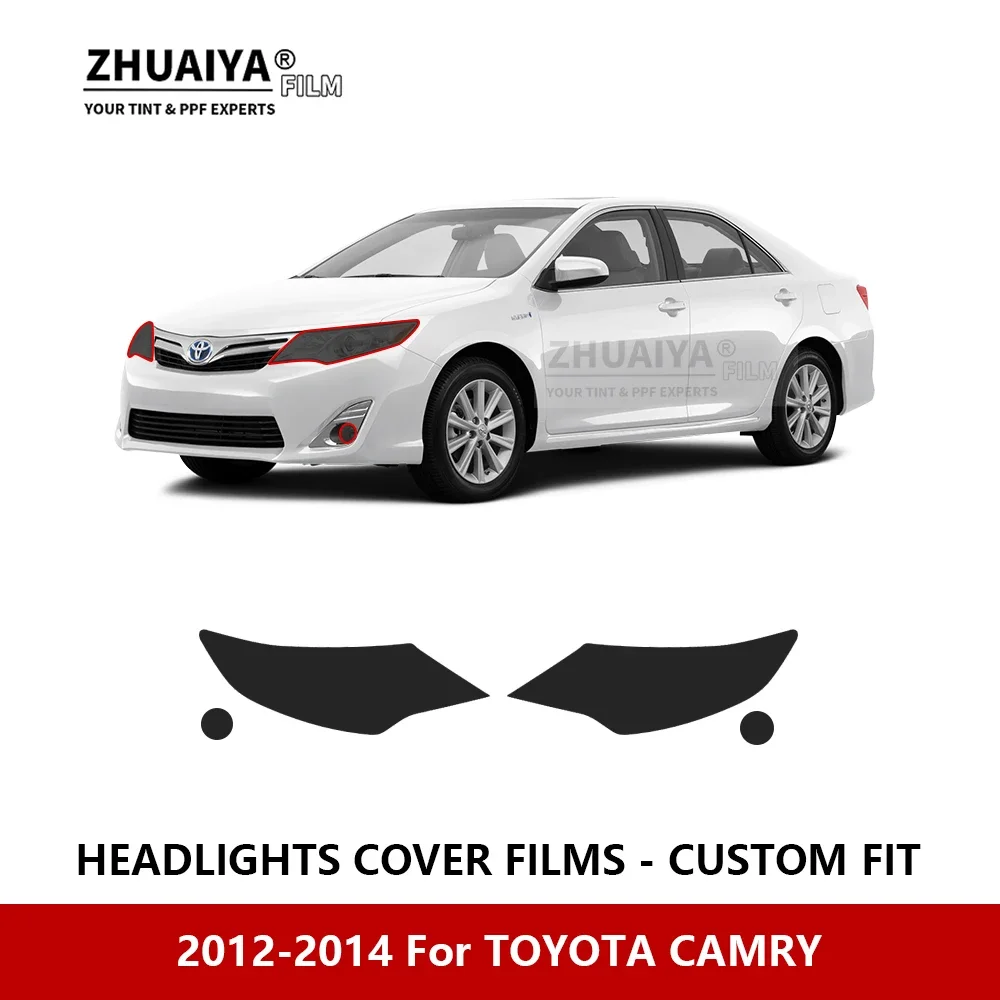 

Для TOYOTA CAMRY 2012-2014 Автомобильная внешняя фара с защитой от царапин PPF предварительно отрезанная Защитная пленка для ремонта автомобильные наклейки аксессуары