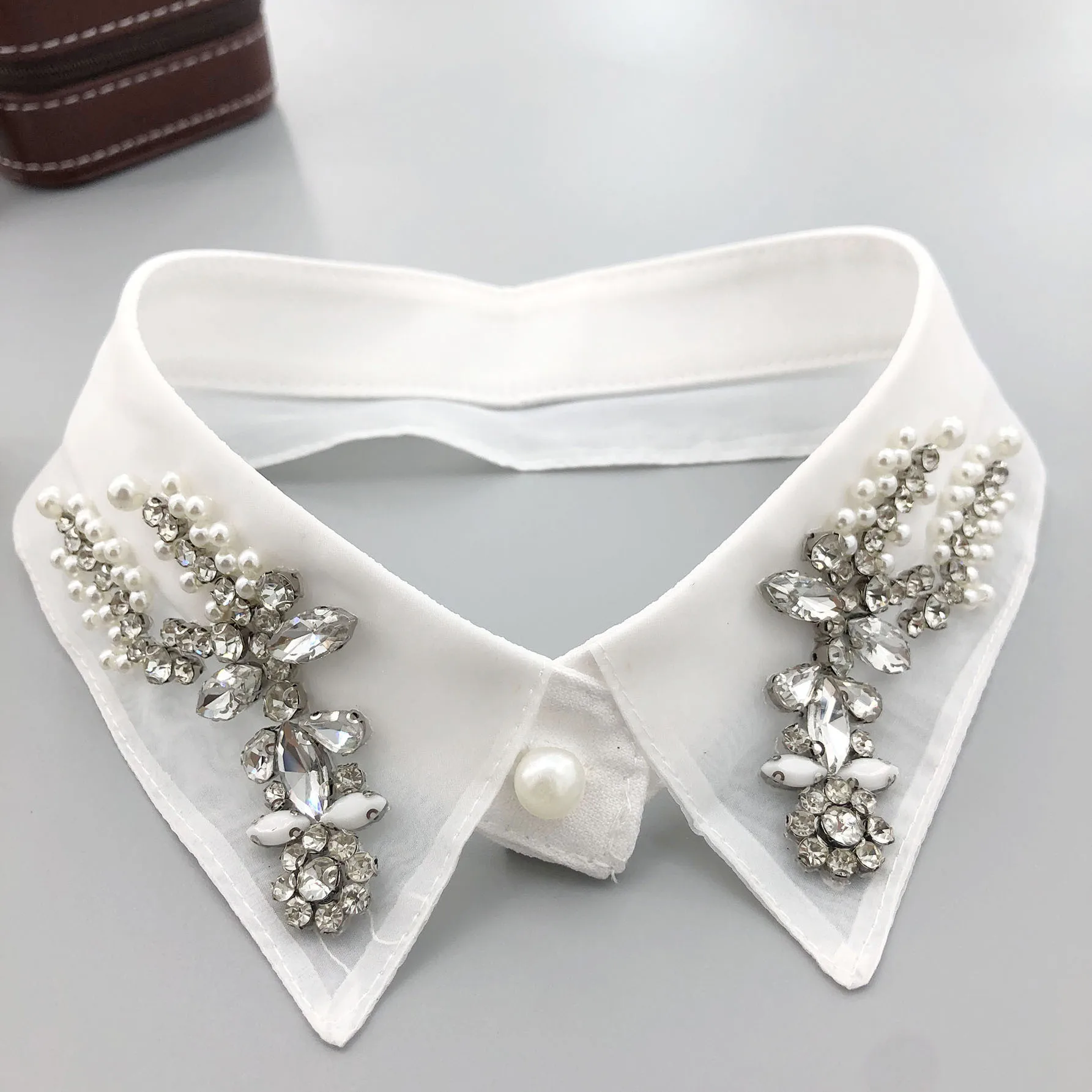 

White/Black Fake Collar for Women Shirt Detachable Lapel Collar False Blouse Neck Collar Winter Sweater Fuax Cols Ties