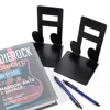 Black Chords Book Ends Organizer Book Stand Shelf Heavy Book Iron Bookends Book rack Stand Iron Home Desk Stationery 4