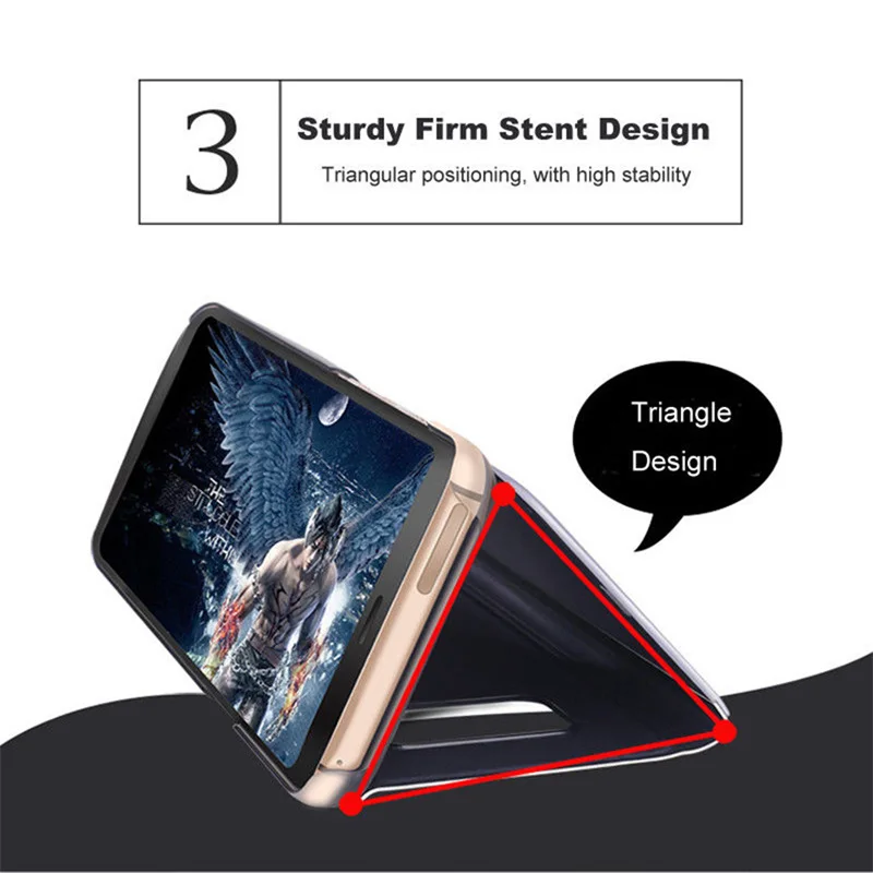 Smart Mirror Flip Case For Samsung Galaxy   S21 FE A31 A41 Note 10 20A32 A82A72 A71 A52 4G 5G A03S A21s A20s A42 Cover samsung cute phone cover