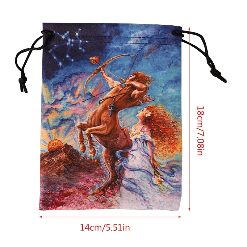 

Mini Drawstring Bag Jewelry Dices Board Game Card Bag Gift Packaging E56D