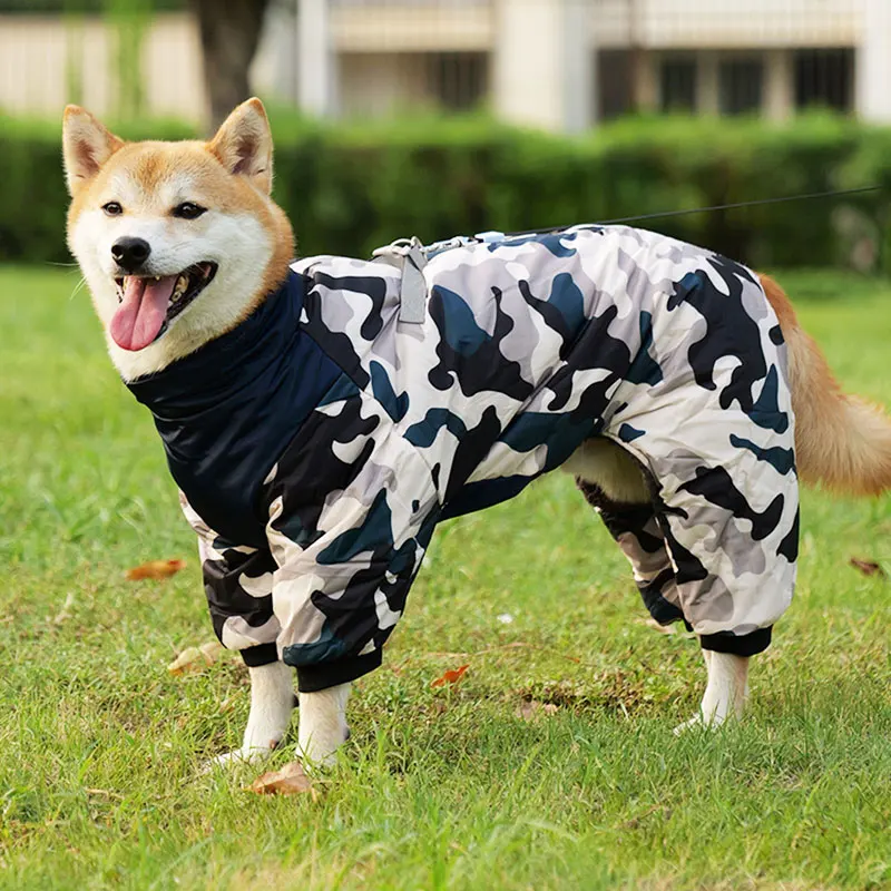 Camuflaje Sudaderas Para Perros Grandes Chaqueta Muy Cálidas De