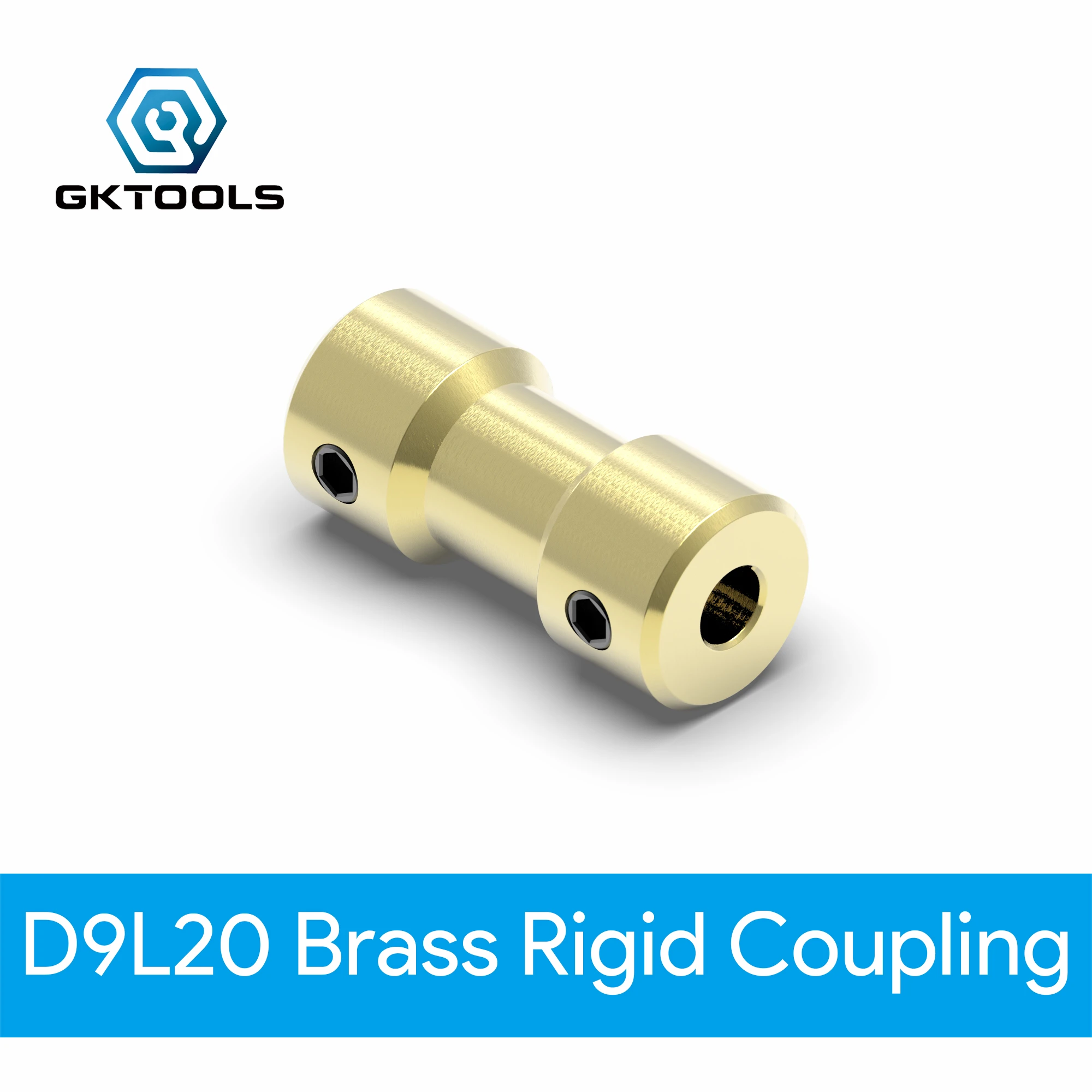 printer stepper motor GKTOOLS D9L20 2mm/2.3mm/3mm/3.17mm/4mm/5mm/6mm Brass Flexible Motor Shaft Coupling Coupler Motor Transmission Connector timing belt