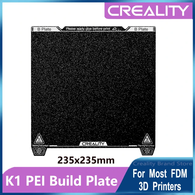 Plateau d'impression PEI pour Creality K1 (235 x 235mm) - Polyfab3D