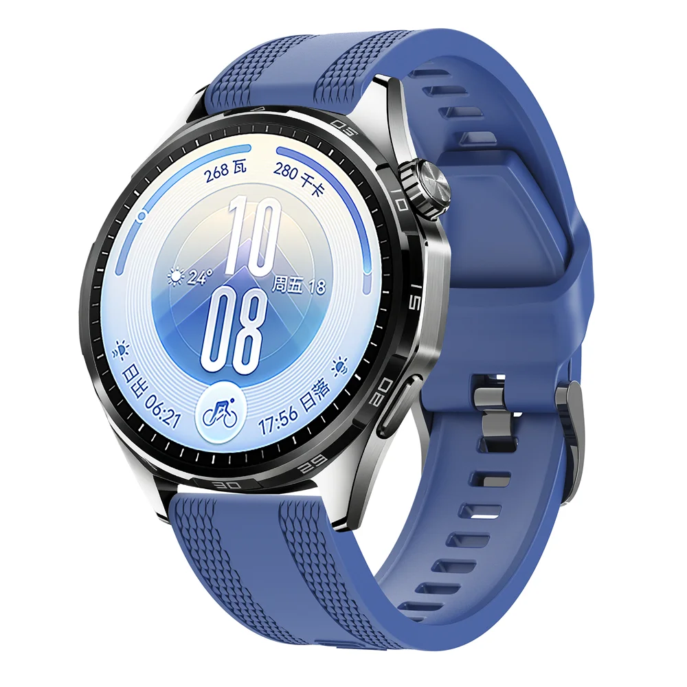 Premium 22mm Silicone Watch Strap - Versatile Fit for Various Garmin Models