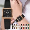 Women Watches Fashion Square Arabic Dial Quartz Watch Casual Leather Strap Ladies Wristwatches Clock Gift Reloj Mujer 1