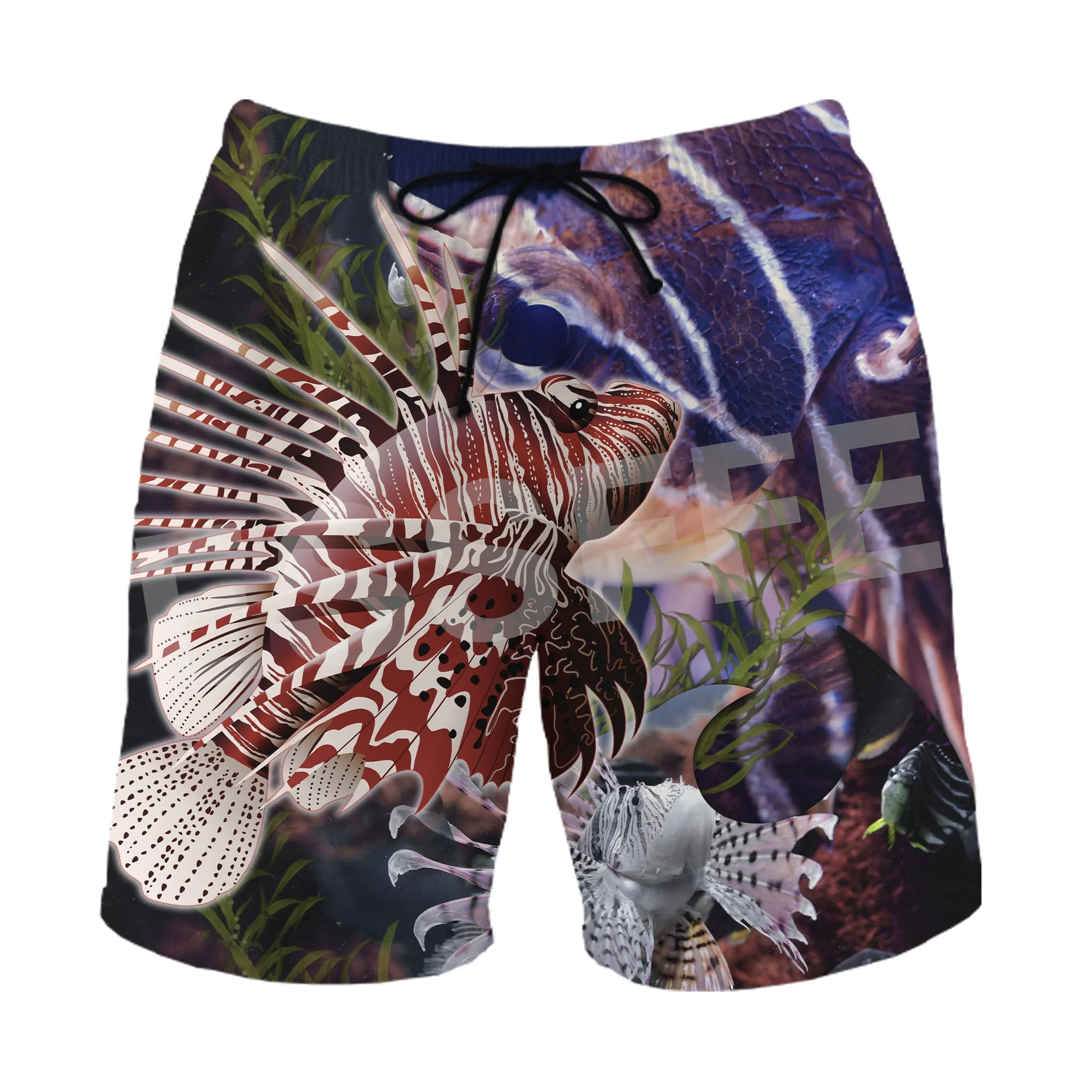 Customize Spearfishing Animal Marlin Bass Fishing Fisher 3DPrint Harajuku Beach Short Pants Summer Casual Shorts Men/Women X2