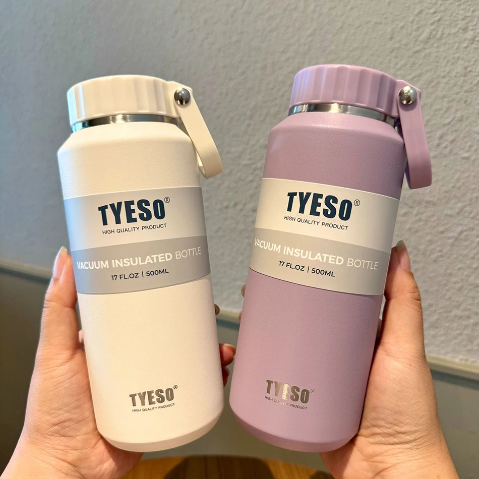 Tyeso Vacuum Insulated Bottle Sports 304 Stainless Steel Hot And Cold Water Bottle 12 Tyeso Vacuum Insulated Bottle Sports 304 Stainless Steel Hot And Cold Water Bottle