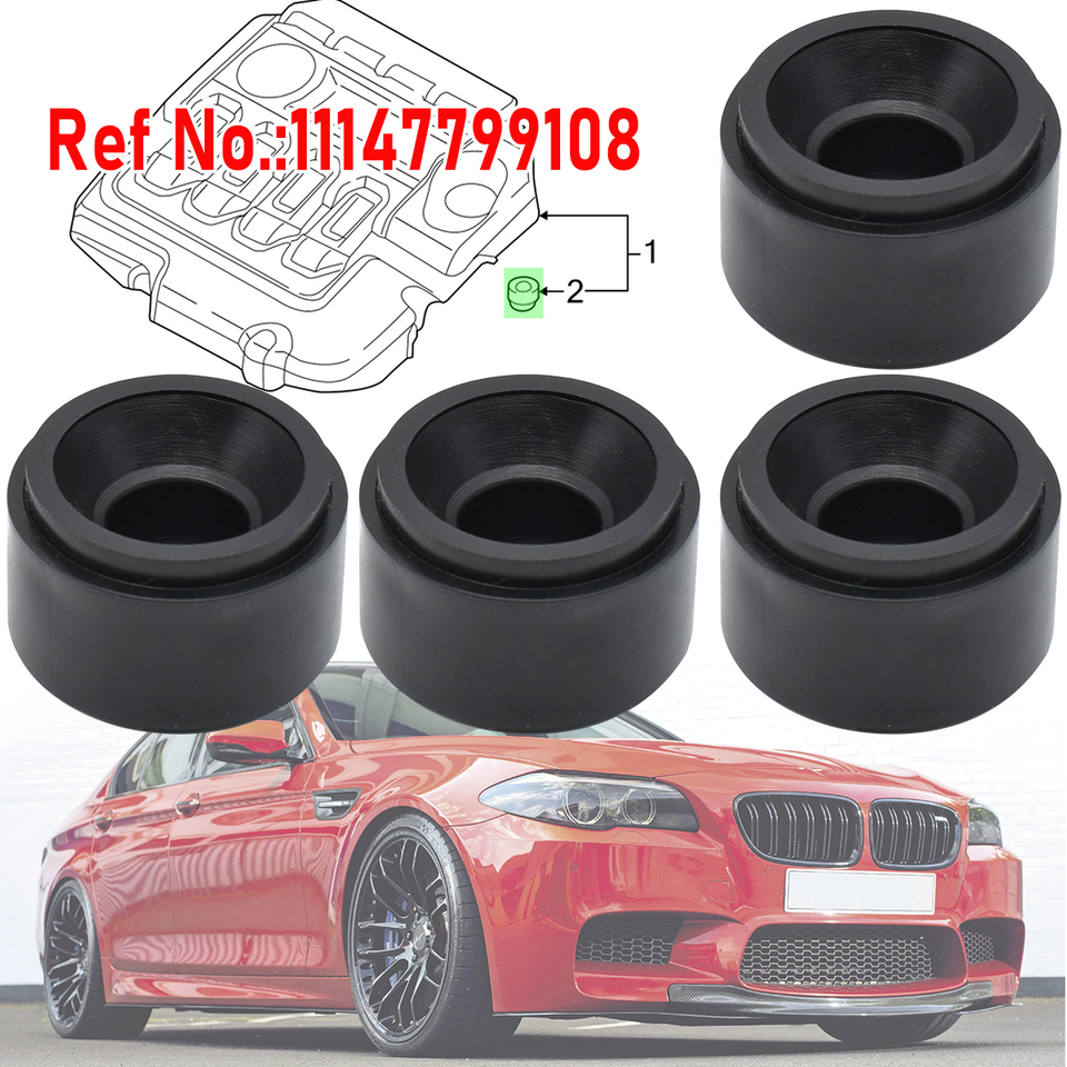 4X Engine Cover Rubber Mounting For BMW 2 3 4 5 6 7 Series X1 X3 X4 X5 X6 Mount Bush F10 E81 E87 F20 E90 F30 E60 G30 E83 F25 G05