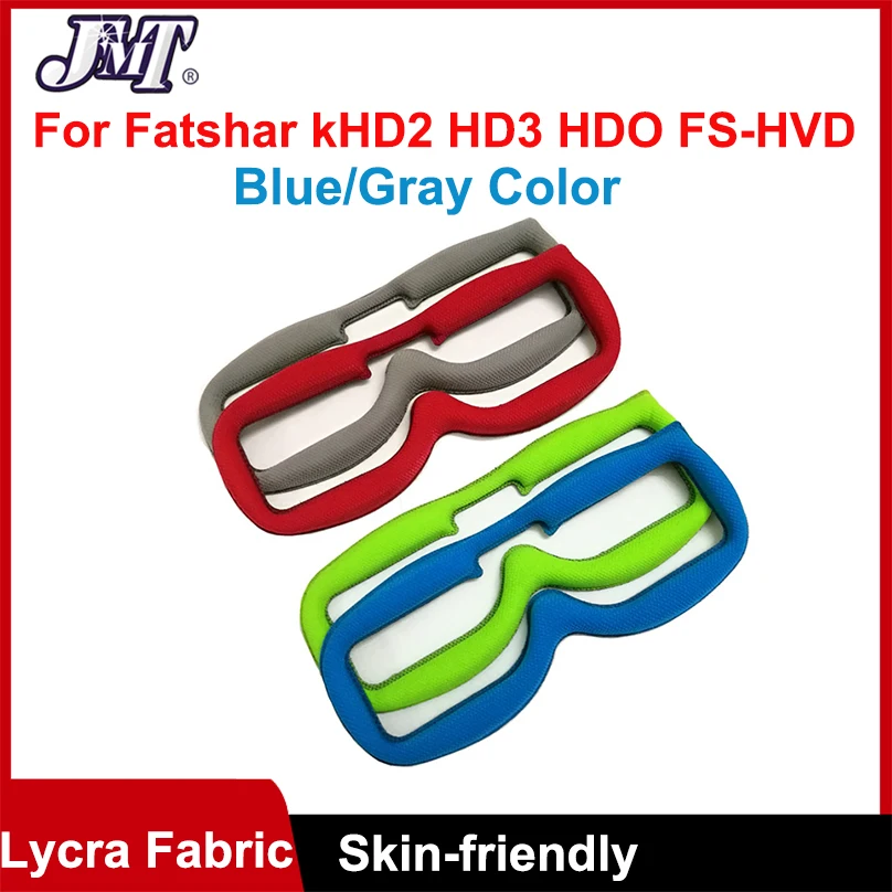 JMT Für Fatshark HD2 HD3 HDO FS-HVD FPV Brille Panel Magic Sponge Augenmaske Pad Ersatz Frontplatte Lycra Stoff Schwamm Dichtung
