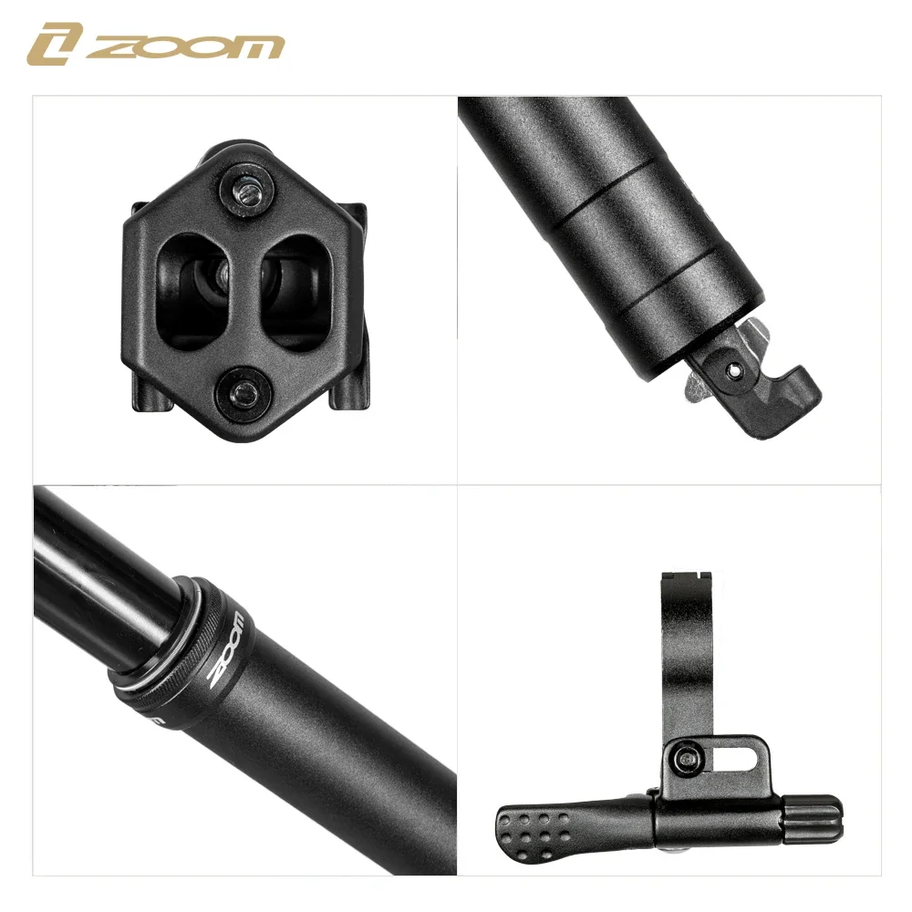 ZOOM NEW Bicycle Dropper Seatpost - 31.6/30.9mm Diameter, 150