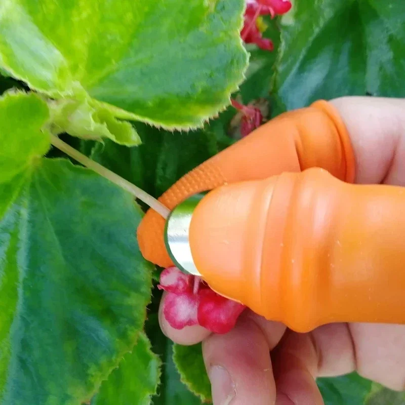 Kitchen Household New Gardening Silicone Thumb Knife Finger Protector Farm Grape Picker Gears Cutting Vegetable Harvesting Tools