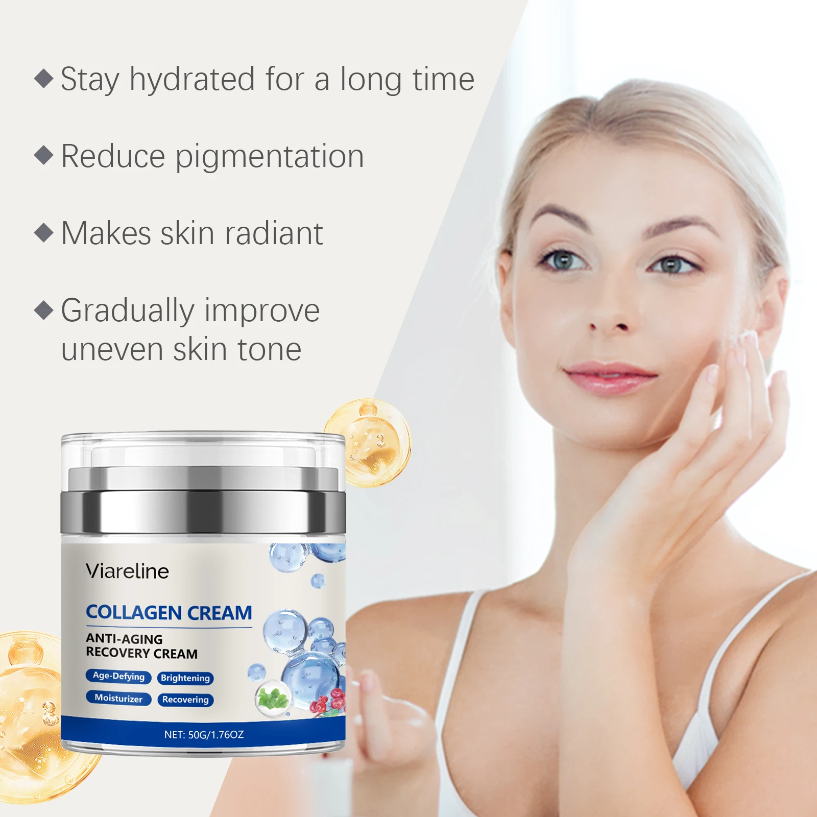 Collagen Repair Cream For Deep Hydration, Keeping Skin Moist Smooth, Nourishing, Enhancing Elasticity & Reducing Sagging